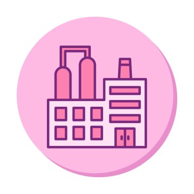 Factory icon, vector illustration simple design