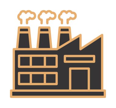 Factory icon, vector illustration simple design