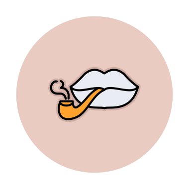 Smoking simgesinin vektör simgesi tasarımı