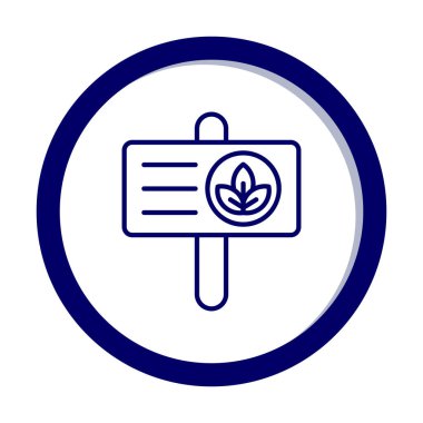 Yapraklı pankart. Web simgesi basit bir illüstrasyon. Bastır Yeşil kavram                        