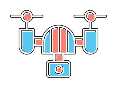 İHA simgesi, vektör illüstrasyonu  