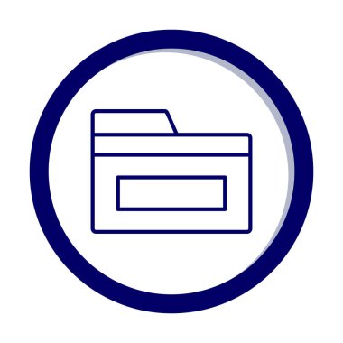 klasör web simgesi, vektör çizim