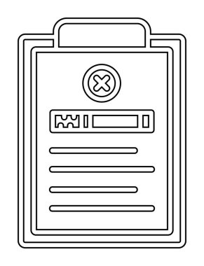 Sigara ikonu vektör illüstrasyonlu belge  