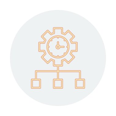 vector illustration of Time Management modern icon                       