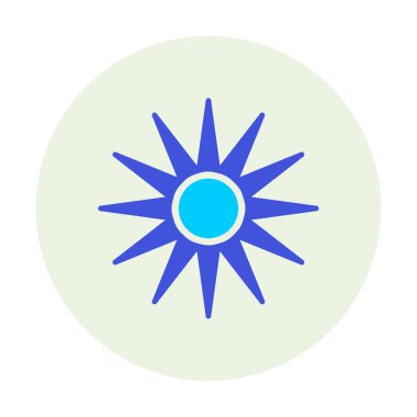 Optik radyasyon işareti vektör düz simgesi 