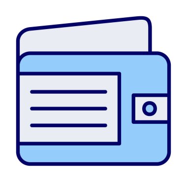 Cüzdan web simgesi, vektör illüstrasyon tasarımı