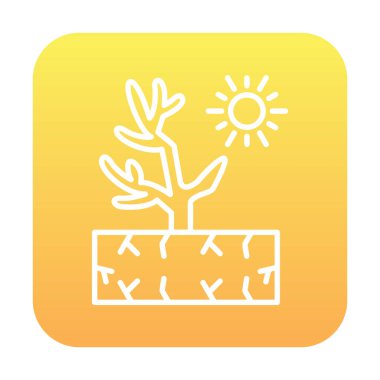 Mercan simgesi vektör illüstrasyonu