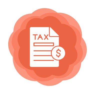 Vergi Ödeme simgesinin vektör çizimi