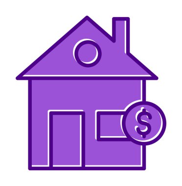 Emlak simgesi vektör illüstrasyon grafik şablonu 