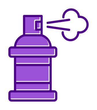 Boya spreyi simgesi, vektör illüstrasyonu 