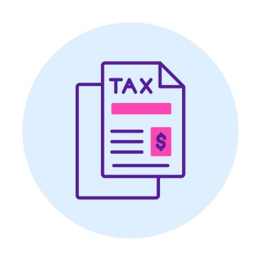 vergi ödeme ikonu vektör illüstrasyonu