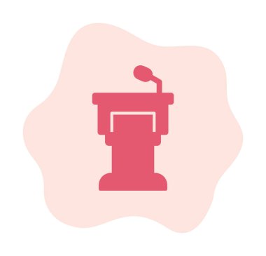 Podyum simgesinin vektör illüstrasyonu 