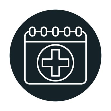 Takvim simgesi, vektör illüstrasyonu basit tasarım