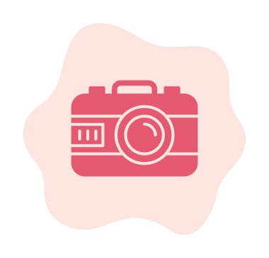 fotoğraf makinesi simgesi, vektör illüstrasyonu 