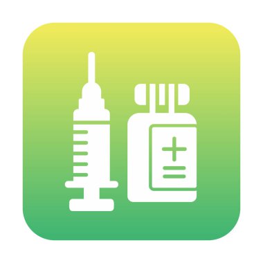 Aşılama web simgesi, vektör illüstrasyonu