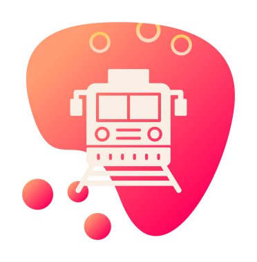 tren vektör simgesi modern basit illüstrasyon