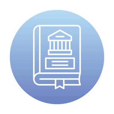 Kültür kitabı. Web simgesi basit illüstrasyon 