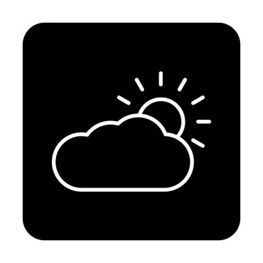 Hava durumu simgesi, vektör illüstrasyonu 