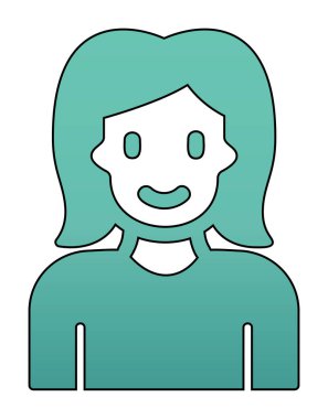 avatar kadın karakter simgesi