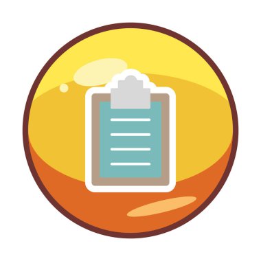 Basit düz pano simgesi vektör illüstrasyon tasarımı