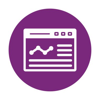 izole edilmiş grafik vektörlü iş web sitesi simgesi 