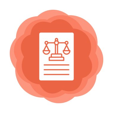 Basit yasalar simgesi vektör illüstrasyonu