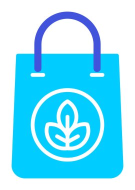 Eko Torba ikon vektör illüstrasyonu                  