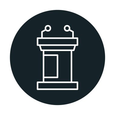 vector illustration of podium icon 