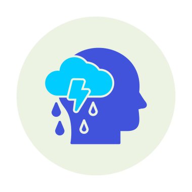 Depresyon konsepti vektör illüstrasyonu