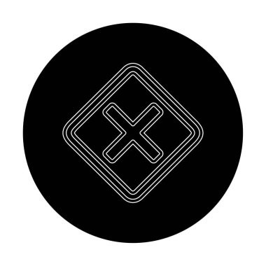 Tahriş simgesi için vektör illüstrasyonu  