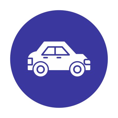 Araba düz simgesi. Vektör çizim 