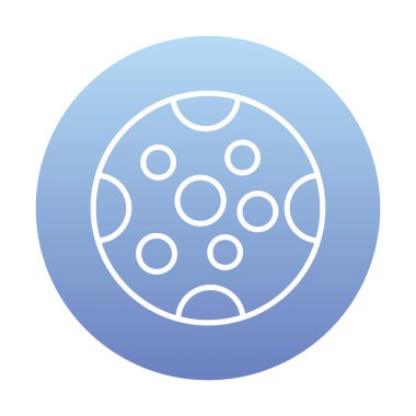 Dolunay düz ikonu. vektör illüstrasyonu 