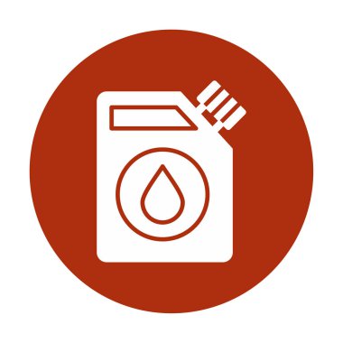  Yakıt Çubuğu simgesi, vektör illüstrasyonu   