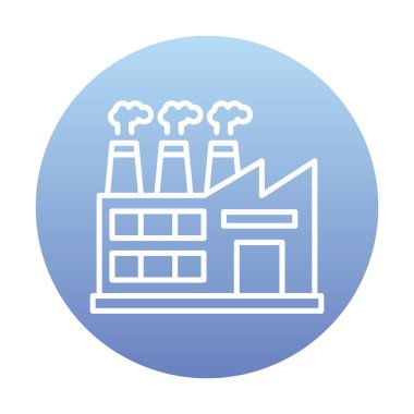 Factory icon, vector illustration simple design