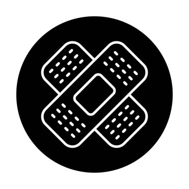 Yara bandı simgesi, vektör illüstrasyonu  