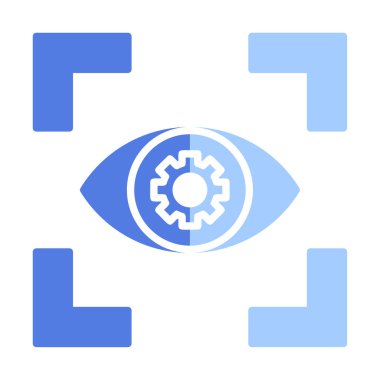 Göz vektör ikonu tasarım şablonu. Görüş konsepti                   