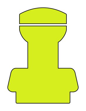 Dolu taslak biçiminde damgalama simgesi