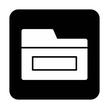 klasör web simgesi, vektör çizim