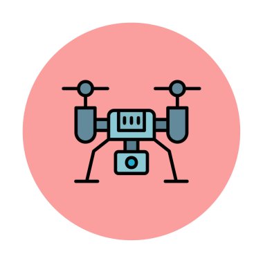 İHA simgesi, vektör illüstrasyonu  