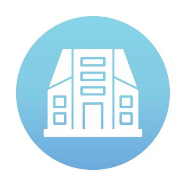 Şehir İnşa Ağı simgesi, vektör illüstrasyonu