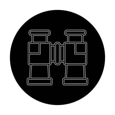 binoküler ikon vektör çizimi