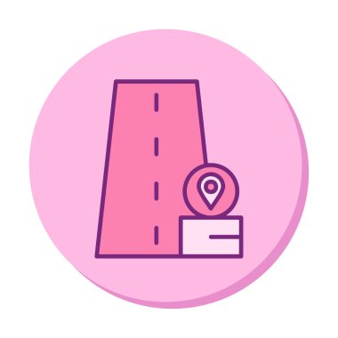 konum pin simgesi, vektör illüstrasyonu basit tasarım