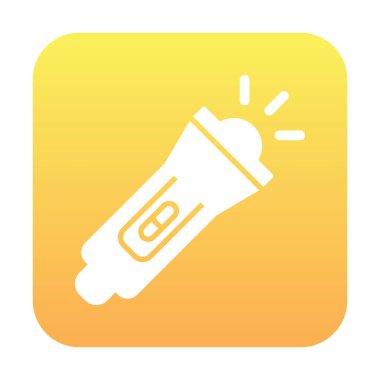 el feneri düz simge vektör çizim  