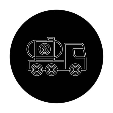 Petrol Tankı ikonu vektör çizimi