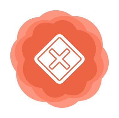 Tahriş simgesi için vektör illüstrasyonu  