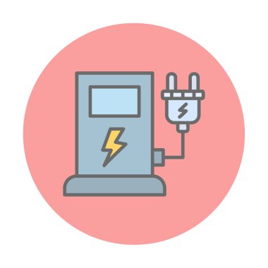 İstasyon simgesi tasarımı, vektör illüstrasyonu yükleniyor