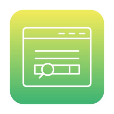 Düz simge, vektör illüstrasyonu taranıyor