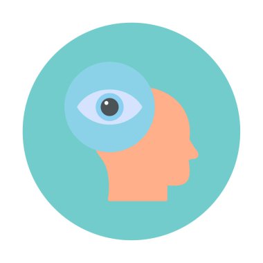 vizyon. Web simgesi basit illüstrasyon                 