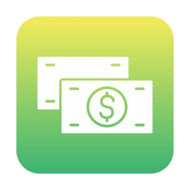 Nakit Dolar para simgesi, vektör illüstrasyonu 