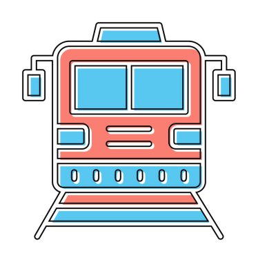 tren vektör simgesi modern basit illüstrasyon